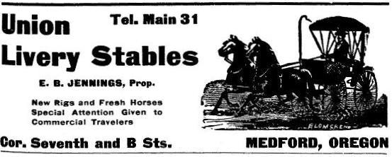 Union Livery Stables ad, 1901 Polk's