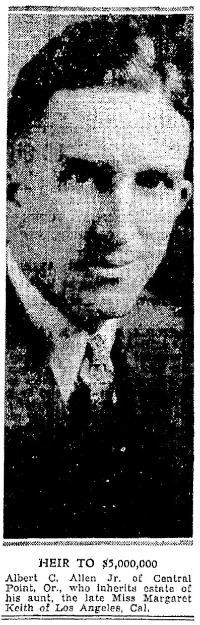 Albert C. Allen, May 19, 1933 Oregonian
