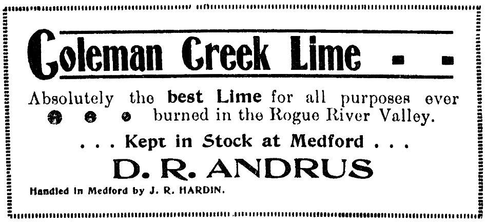 Medford Mail, January 18, 1901