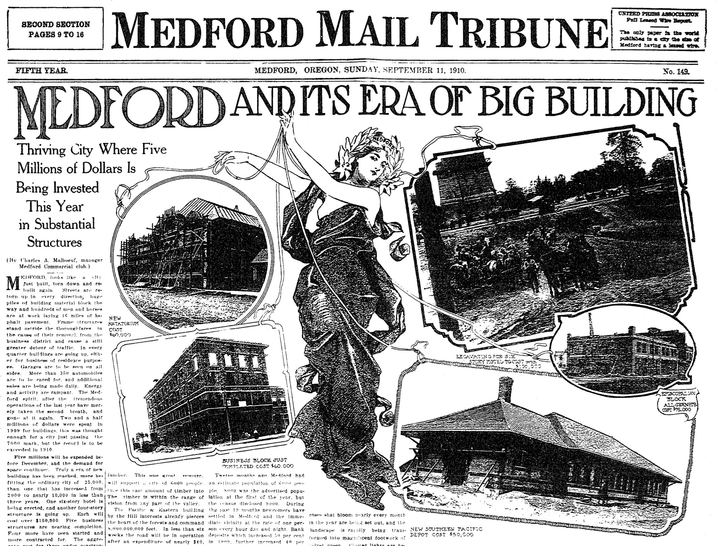 Medford Mail Tribune, September 10, 1911