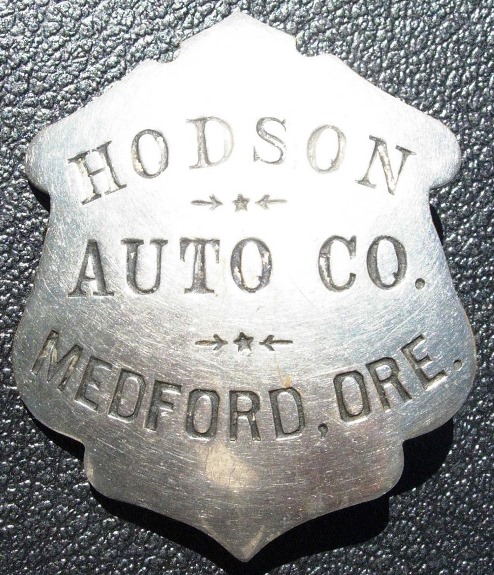 Hodson chauffeur's badge