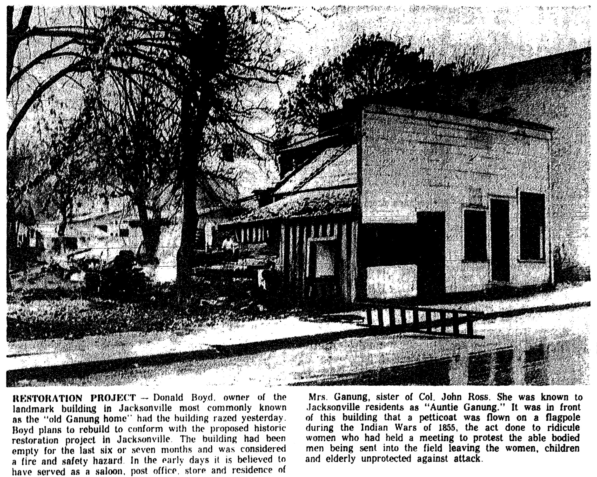 The Ganung House December 31, 1965 Medford Mail Tribune