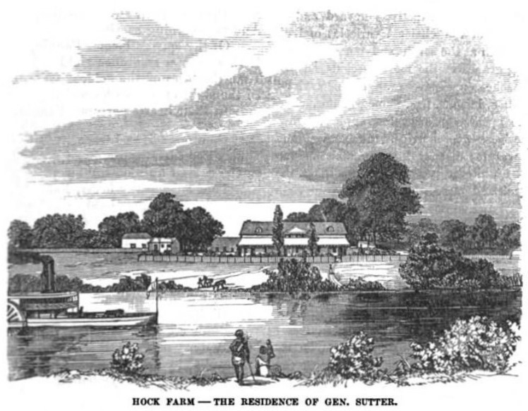 Hock Farm, California December 1857 Hutchings' Illustrated California Magazine
