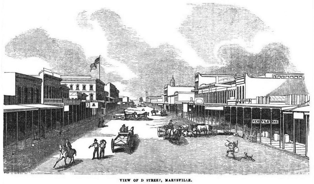 Marysville, California February 1859 Hutchings' Illustrated California Magazine