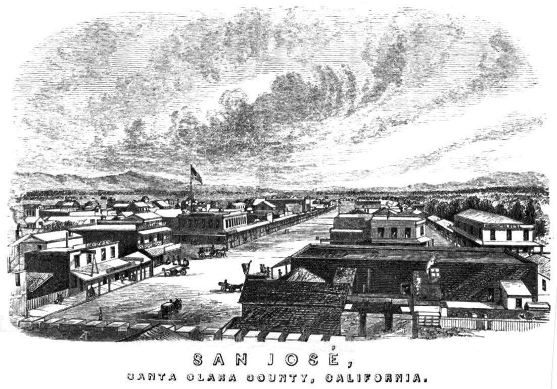 San Jose, California December 1859 Hutchings' Illustrated California Magazine