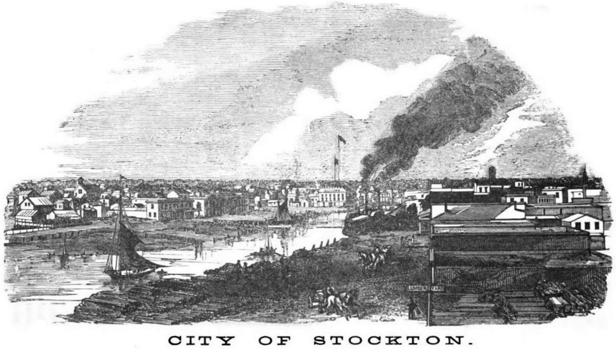 Stockton, California, January 1860 Hutchings' Illustrated California Magazine
