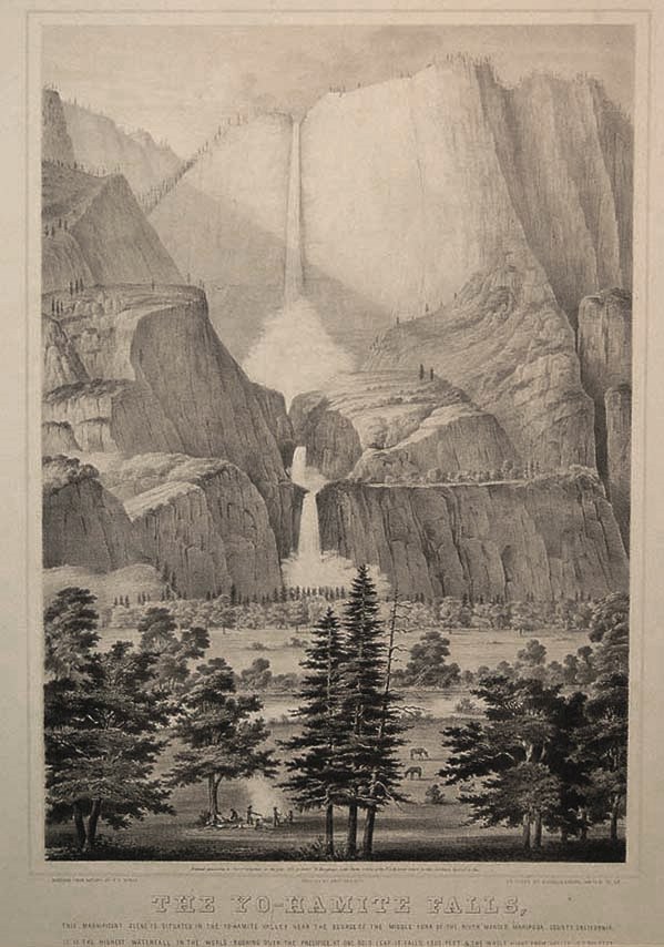 Yosemite Falls by James Mason Hutchings