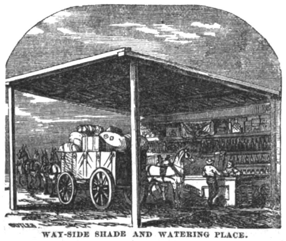 Wayside bar, May 1857 Hutchings' Illustrated California Magazine