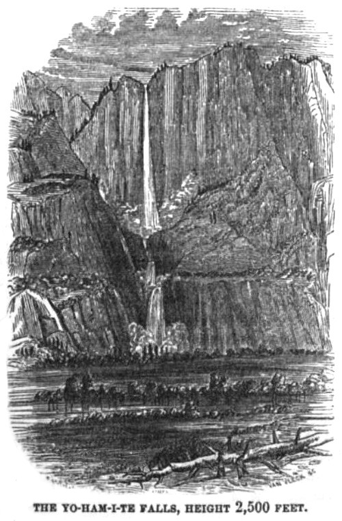 Yosemite Falls, July 1856 Hutchings' Illustrated California Magazine