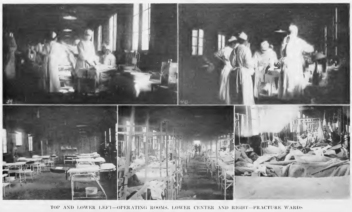 Base Hospital 46 operating rooms, June 1919