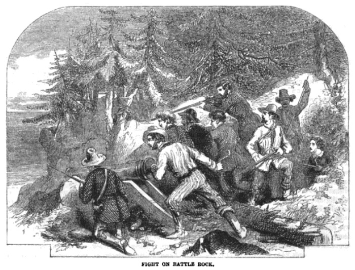 Battle Rock, October 1856 Harper's Monthly