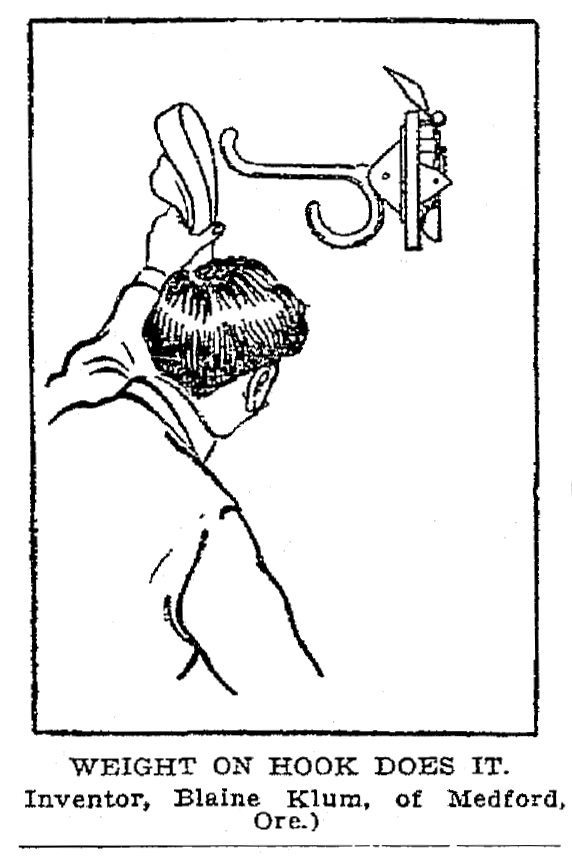 Blaine Klum invention, December 12, 1909 Trenton Evening Times