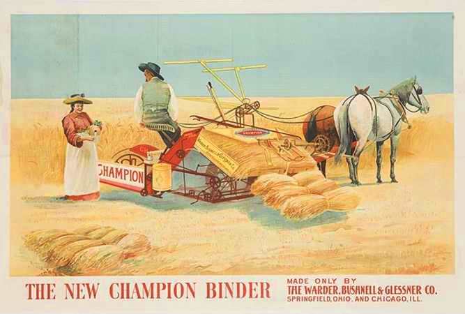 Champion Binder trade card, circa 1894