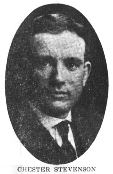 Chester Stevenson, May 20, 1915 Ashland Tidings