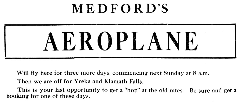 Medford Mail Tribune, August 2, 1919