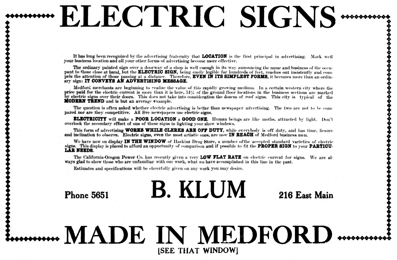 Medford Mail Tribune, November 15, 1912