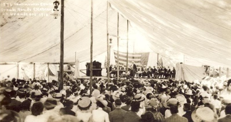 La Grande, Oregon Chautauqua tent, 1910