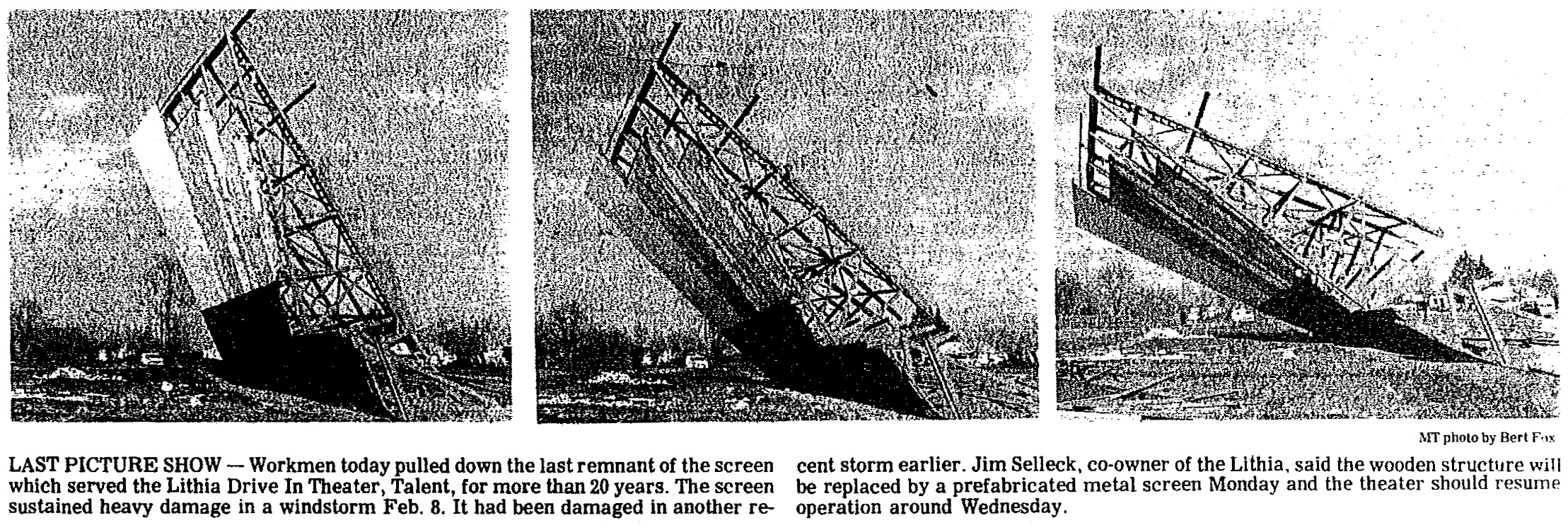 Lithia Drive-In March 1, 1978 Medford Mail Tribune