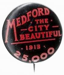 Medford booster button 1913