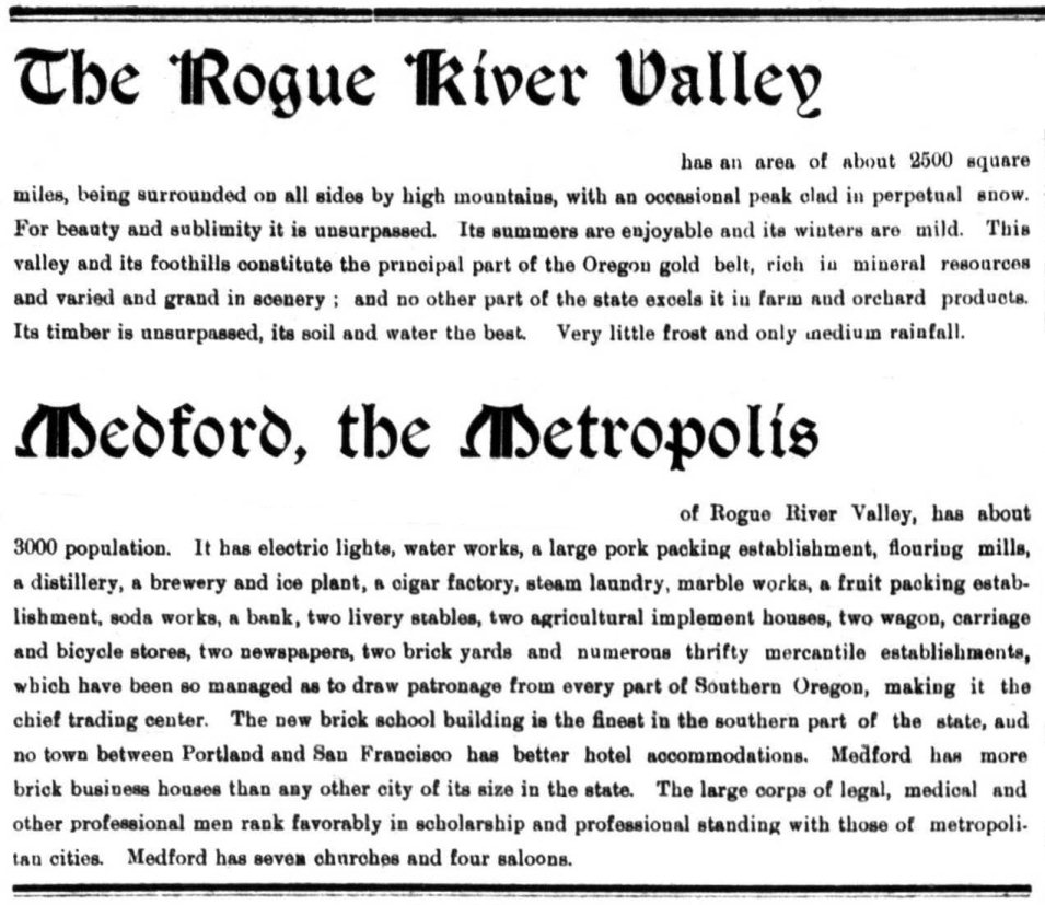 Medford Monitor-Miner, October 13, 1898, page 4