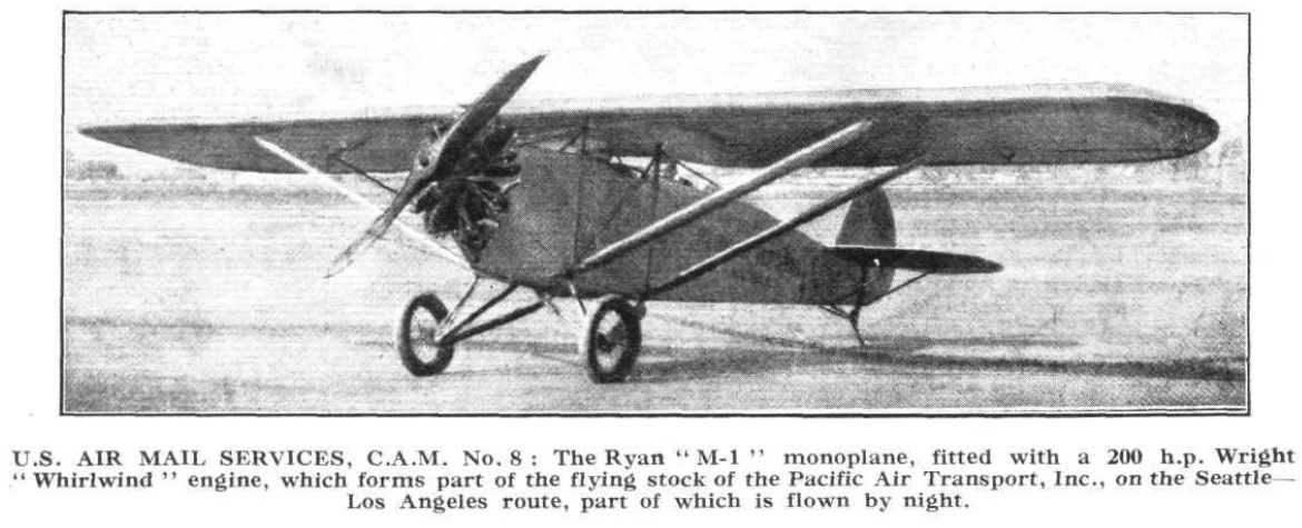 Pacific Air Transport Airplane, 1926