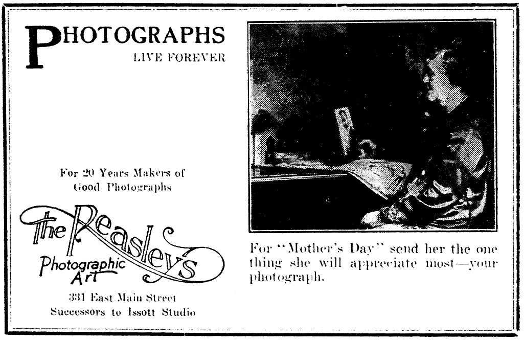 The Peasleys ad, April 10, 1927 Medford Mail Tribune