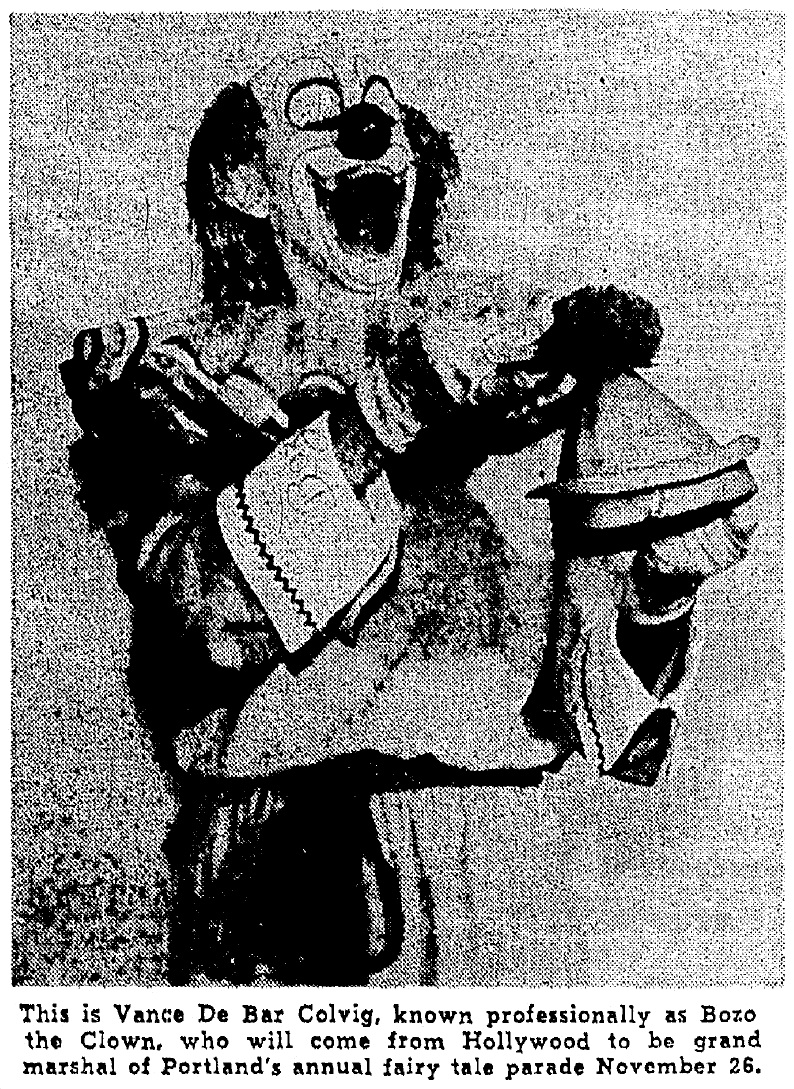 Pinto Colvig, November 17, 1948 Oregonian