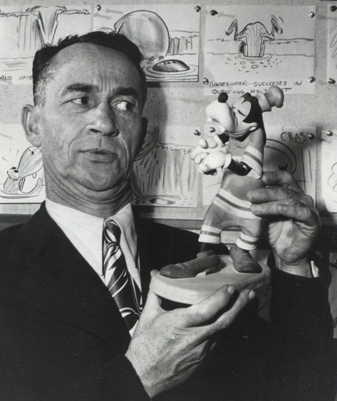 Pinto Colvig and Goofy, 1944