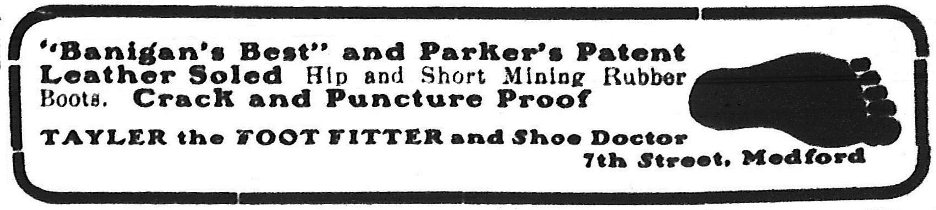 A. C. Tayler ad, November 29, 1901 Medford Mail