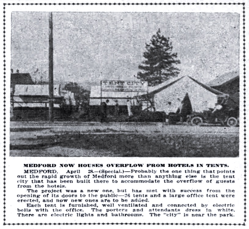 Tent City, April 29, 1910 Oregonian